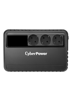 ИБП CyberPower BU600E, Line-Interactive, 600VA/360W, 3 Schuko розетки, Black, 0.28х0.14х0.23м., 4.4кг./ UPS Line-Interactive CyberPower BU600E 600VA/360W (3 EURO)