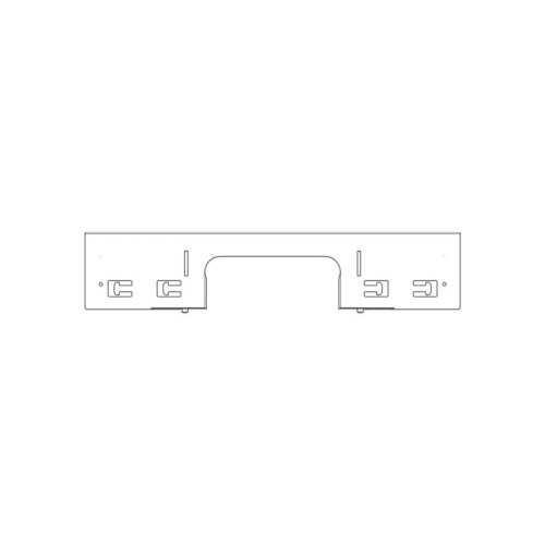 Divider with opening for laying Systeme Electric cables, on the roof of Uniprom Rack cabinets 600mm wide, 2 pcs.