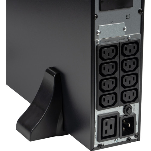 8773 SKAT-UPS 3000-RACK-ON-6X9-E P3 ИБП 3000ВА/3000 Вт, 2U, On-Line, синус, встр. АКБ 72В (6x9Ач), 8хC13+1xC19, USB, RS232, RS485, параллельный порт, слот для карт (SNMP, реле), EPO, ШхГхВ 440х605х88, масса 30.4 кг