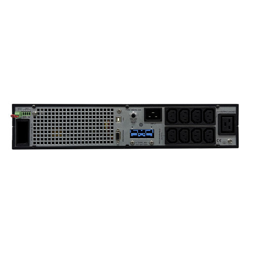 Systeme Electric Smart-Save Online SRT 3000 ВА 2 поколения, конвертируемый форм-фактор 2U, 230 В, 8 розеток IEC C13 + 1хС19, SmartSlot, LCD, USB HID, SNMP карта, RS-232, версия с возможностью увеличения времени автономии