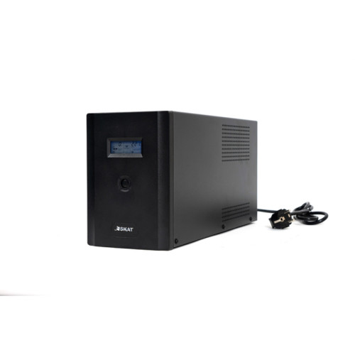 453 SKAT-UPS 3000-IN-4x9 ИБП Line interactive, 220 В, 3000ВА/1800Вт, LCD, 4 АКБ 9Ач, вых. роз 2Schuko + 2 C13, USB, RJ45,  внутр. меандр. стабилизация напряжения, ШГВ 145х213х436, вес 23кг