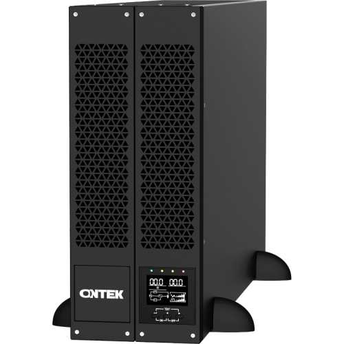 Источник бесперебойного питания/ ONTEK SM RT 6 (SB), 6 кВА/6 кВт (PF=1) для установки внутренних батарей, выходными клеммами и выходными розетками 6шт х С13, 2шт х С19, с выключателем сервисного байпаса и выходным выключателем, зарядное устройство 1-12А, 