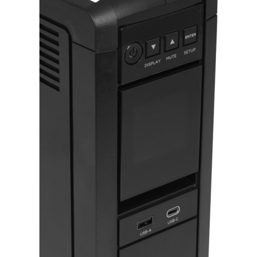 Источник бесперебойного питания/ UPS Line-Interactive CyberPower CP1350EPFCLCD 1350VA/810W USB/RS-232/RJ11/45/USB/SNMPslot  charger A/С (6 EURO), с чистым синусом при работе от АКБ