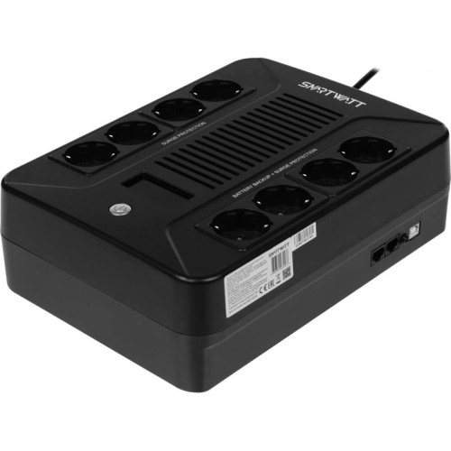 Источник бесперебойного питания Smartwatt SAFE PRO LCD 1000 600Вт 1000ВА черный