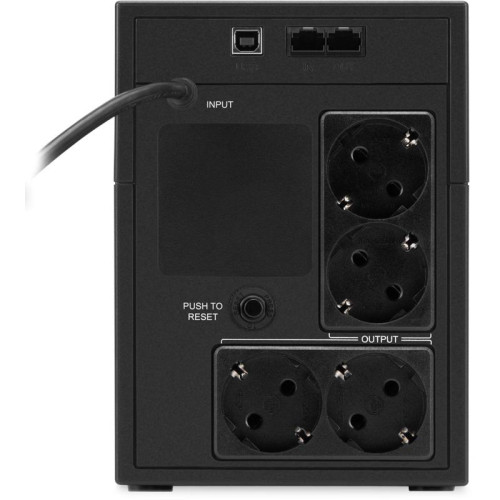 Источник бесперебойного питания Ippon Back Basic 1200 LCD Euro 600Вт 1200ВА черный