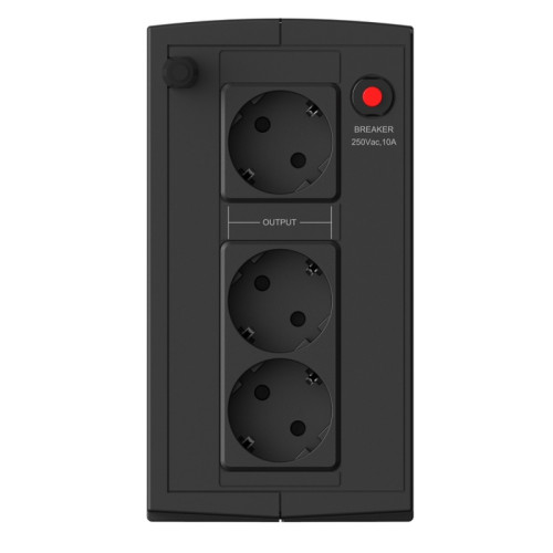 Башенный линейно-интерактивный ИБП/ ИБП CBR [ELN-1100T-3F-LD] Line Interactive  1100VA/600W 7Ah12V 3 x Shuko