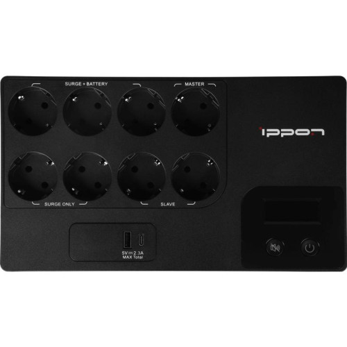 Источник бесперебойного питания Ippon Kirpich 650 360Вт 650ВА черный