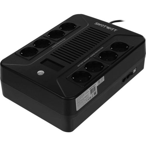 Источник бесперебойного питания Smartwatt SAFE PRO LCD 800 480Вт 480ВА черный