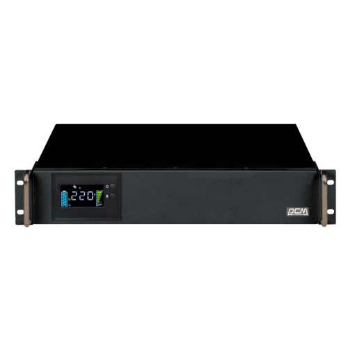 Источник бесперебойного питания Powercom King Pro RM KIN-1200AP LCD 960Вт 1200ВА черный/ UPS Powercom King Pro RM KIN-1200AP LCD 960W 1200Va black