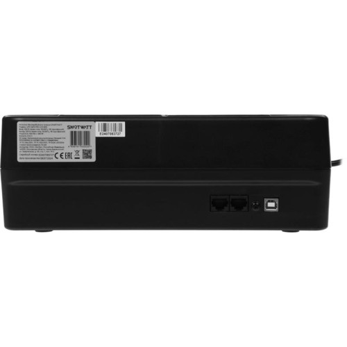 Источник бесперебойного питания Smartwatt SAFE PRO LCD 800 480Вт 480ВА черный