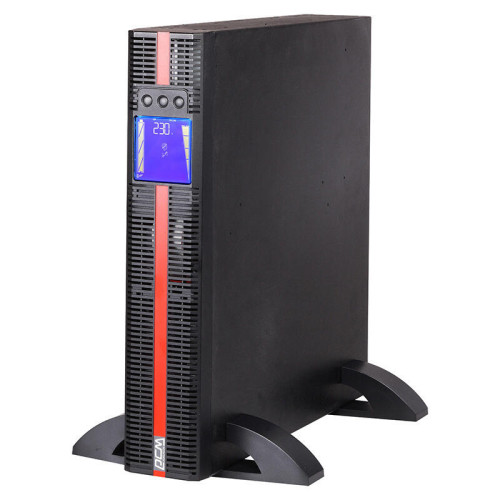ИБП Powercom MRT-3000-L (127V), 3000 Вт/3000 ВА, Rack/Tower, напряжение шины постоянного тока 72В, ток заряда 6А, LCD, USB, RS-232, слот под SNMP карту, ШхГхВ 428х635х84 мм, вес нетто 14,4 кг, батареи в комплект не входят/ UPS Powercom MRT-3000-L (127V), 