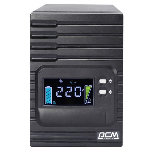 Источник бесперебойного питания Powercom Smart King Pro+ SPT-1500 LCD 1200Вт 1500ВА черный/ UPS Powercom Smart King Pro+ SPT-1500 LCD 1200W 1500Va black