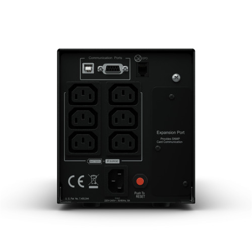 ИБП CyberPower PR750ELCD, Line-Interactive, 750VA/675W, 6 IEC-320 С13 розеток, USB&Serial, SNMPslot, LCD дисплей, Black, 0.48х0.27х0.28м., 13.5кг./ UPS Line-Interactive CyberPower  PR750ELCD 750VA/675W USB/RS-232/EPO/SNMPslot (6 IEC С13)