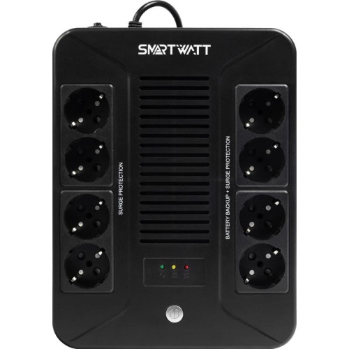 Источник бесперебойного питания Smartwatt SAFE PRO 800 480Вт 800ВА черный