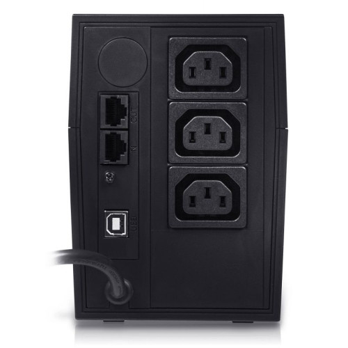 Powercom RPT-600AP 360W, 3*IEC320, USB, RJ-45