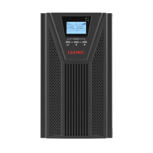 Онлайн ИБП ДКС серии Small Tower, 3000 ВА/2700 Вт, клеммы, EPO, USB, RS- 232, RJ45,  з/у 1А, 8 x 7 Ач