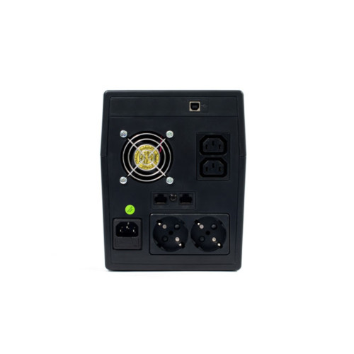 461 SKAT-UPS 2000-IN-2x9 ИБП Line interactive, 220 В, 2000ВА/1200Вт, LCD, 2 АКБ 9Ач, вых. роз 2Schuko + 2 C13, USB, RJ45,  внутр. меандр. стабилизация напряжения, ШГВ 158х198х380, вес 10.5кг