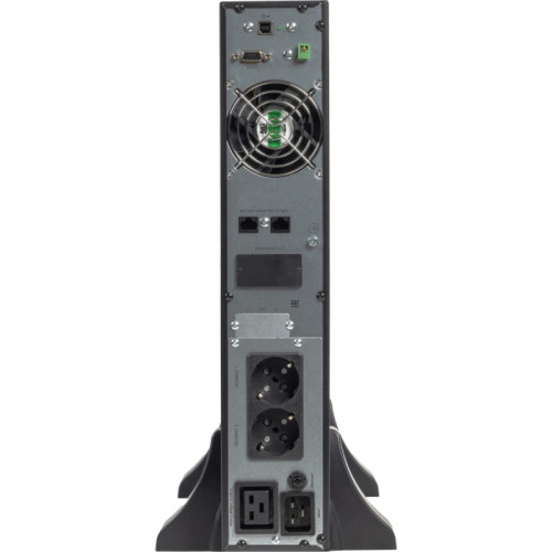 8772 SKAT-UPS 3000-RACK-ON-6X9 P3 ИБП 3000ВА/3000 Вт, 2U, On-Line, синус, встр. АКБ 72В (6x9Ач), 2хSchuko+1xC19, USB, RS232, RS485, параллельный порт, слот для карт (SNMP, реле), EPO, ШхГхВ 440х605х88, масса 30.4 кг
