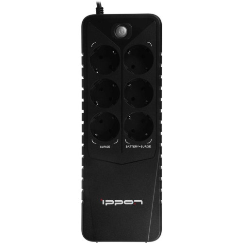 Источник бесперебойного питания Ippon Back Verso 600 300Вт 600ВА черный