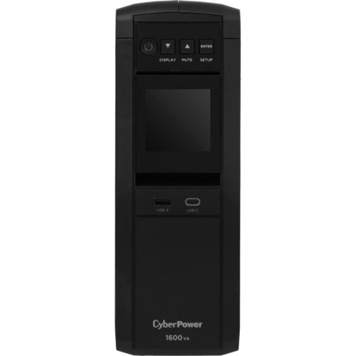 Источник бесперебойного питания/ UPS Line-Interactive CyberPower CP1600EPFCLCD 1600VA/1000W USB/RS-232/RJ11/45/USB/SNMPslot  charger A/С (6 EURO), с чистым синусом при работе от АКБ