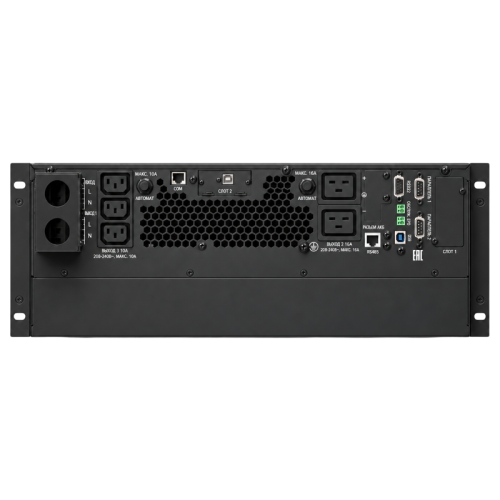 Источник бесперебойного питания NERPA RU online, LCD, 4U Rack/Tower, 6 kVA/kW, Программируемые 3*С13, 2*C19, клеммы терминал,   192V 16*9Ah, возможность подключения внешних АКБ.
