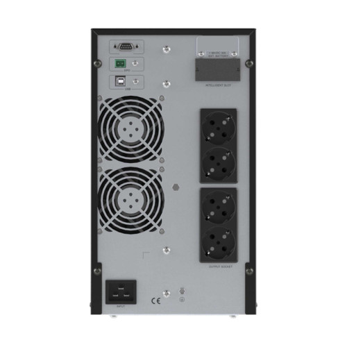 Онлайн ИБП ДКС серии Small Tower, 3000 ВА/2700 Вт, 1/1, 4xSchuko, EPO, USB, RS-232, RJ45, 8x7Ач
