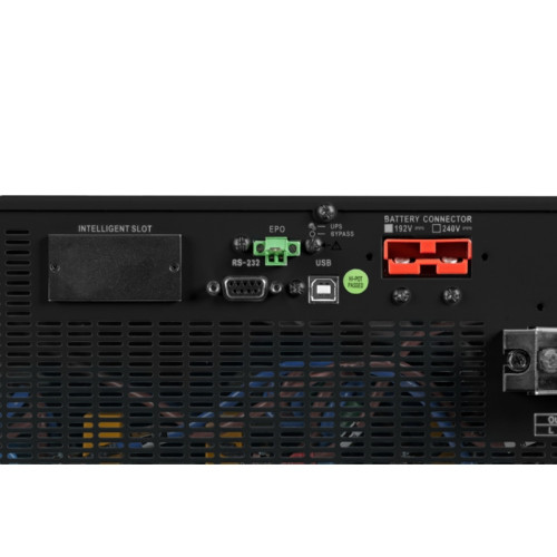ИБП Systeme Electric Smart-Save Online SRV 10000 ВА, монтаж в стойку 5U, 230 В, 1:1, клеммный вход/выход, SmartSlot, LCD, USB, версия с возможностью увеличения времени автономии, 2 кор.