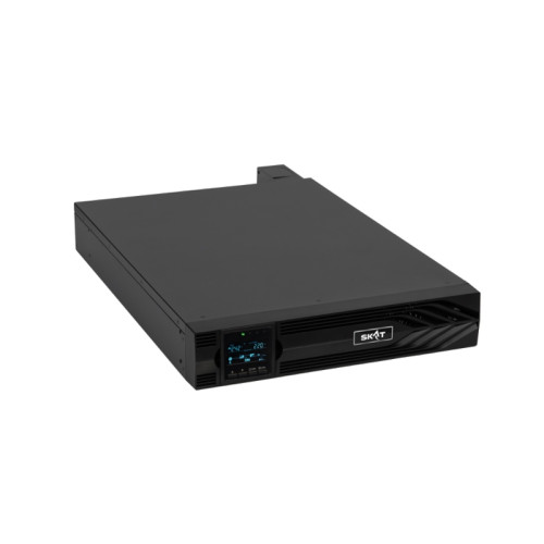 8777 SKAT-UPS 10000-RACK-ON P3 ИБП 10 кВа/10 кВт, 2U, On-Line, синус, внешн. АКБ 240В, ток заряда 15А, USB, RS232, RS485, параллельный порт, слот для карт (SNMP, реле), EPO, ШхГхВ 440х622х88, масса 17.0 кг