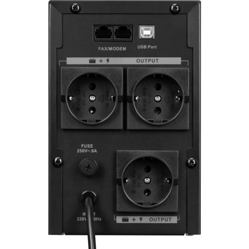 Источник бесперебойного питания Ippon Back Basic 1050S New Euro 600Вт 1050ВА черный