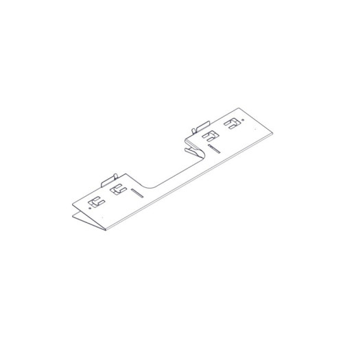 Divider with opening for laying Systeme Electric cables, on the roof of Uniprom Rack cabinets 600mm wide, 2 pcs.
