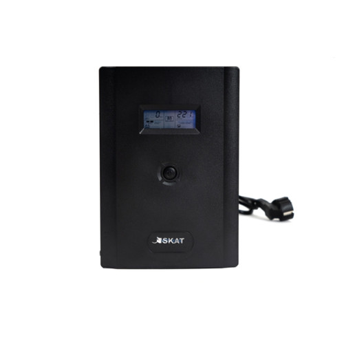 453 SKAT-UPS 3000-IN-4x9 ИБП Line interactive, 220 В, 3000ВА/1800Вт, LCD, 4 АКБ 9Ач, вых. роз 2Schuko + 2 C13, USB, RJ45,  внутр. меандр. стабилизация напряжения, ШГВ 145х213х436, вес 23кг