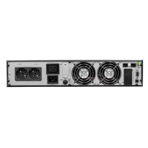 8756 Источник бесперебойного питания SKAT-UPS 3000-RACK-ON-6x9, 3000ВА, 2700 Вт, online, 2U, АКБ 12В/9Ач х 6 шт, RS 232, USB, EPO, 2хSchuko, 1хС19, ШхГхВ440х605х88, масса 30.4кг