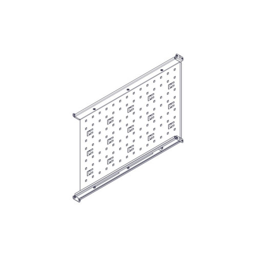 Fixed shelf Systeme Electric, Uniprom series, 1U, 650mm, 120kg