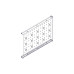 Fixed shelf Systeme Electric, Uniprom series, 1U, 650mm, 120kg