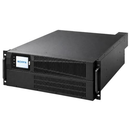 Источник бесперебойного питания NERPA RU online, LCD, 4U Rack/Tower, 10 kVA/kW, Программируемые 3*С13, 2*C19, клеммы терминал,   192V 16*9Ah, возможность подключения внешних АКБ.