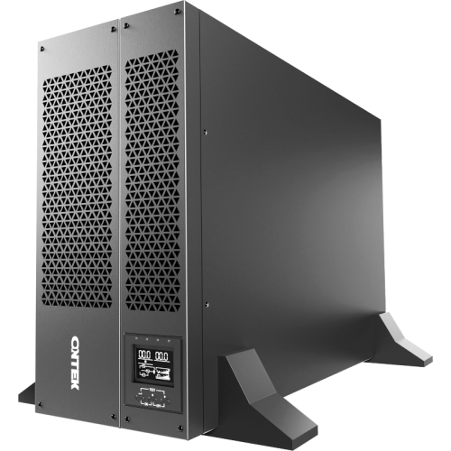 Источник бесперебойного питания/ ONTEK SM RT 10 (SB) PL, 10 кВА/10 кВт (PF=1) с внутренними аккумуляторными батареями 20шт/9Ач, выходными клеммами и выходными розетками 8шт х С13, 4шт х С19, с выключателем сервисного байпаса и выходным выключателем, заряд