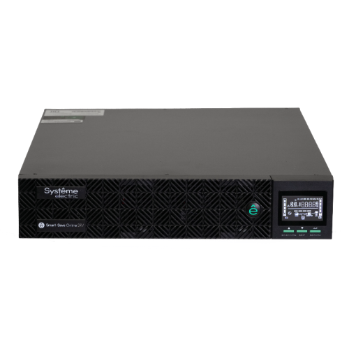 Systeme Electric Smart-Save Online SRV 6000 ВA, 6000 Вт, 230 В, 1:1, 2U, конвертируемый форм-фактор, клеммы, размеры 440x600x86.6 мм