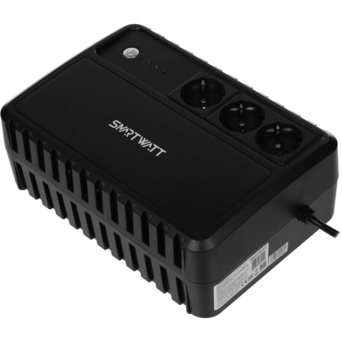 Источник бесперебойного питания Smartwatt Safe 600 360Вт 600ВА черный