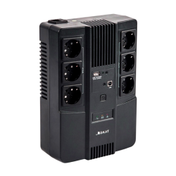 8998 SKAT-UPS 600 AI ИБП 220В 600ВА 360 Вт 1АКБ 9Ач внутр. меандр. стаб-ция напр-я. 6 выходов