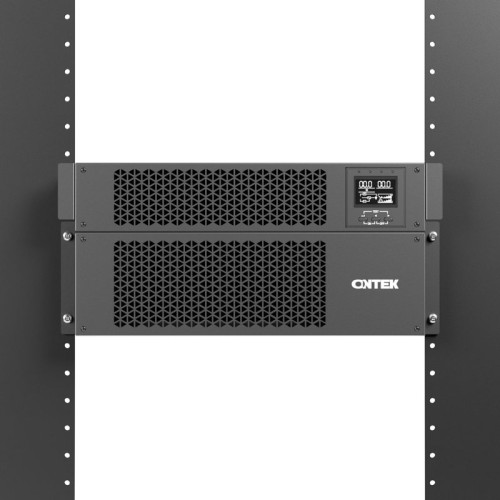 Источник бесперебойного питания/ ONTEK SM RT 10 (SB), 10 кВА/10 кВт (PF=1) с внутренними аккумуляторными батареями 20шт/9Ач, выходными клеммами и выходными розетками 8шт х С13, 4шт х С19, с выключателем сервисного байпаса и выходным выключателем, зарядное