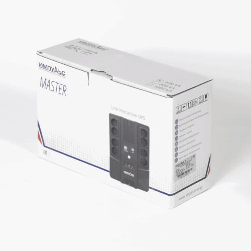 ИБП МАСТЕР 600, 600/360 ВА/Вт, LED, USB, RJ11/RJ45, SCHUKOx8/ line-interactive AS brick