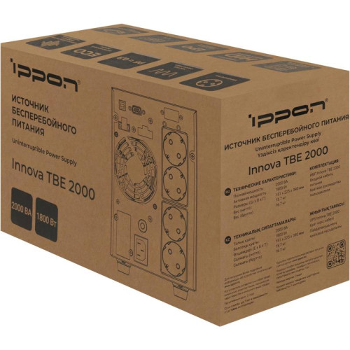 Источник бесперебойного питания Ippon Innova TBE 2000 1800Вт 2000ВА черный