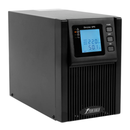 ИБП POWERMAN Online 1000, LCD, двойного преобразования, 1000ВА, 900Вт, 2 евророзетки с резервным питанием, USB, RS232, слот SNMP, разъем EPO, внешний блок батарей (в комплект не входит), 215 х 315 х 365 мм., 5.2 кг./ UPS POWERMAN Online 1000, LCD, dual co