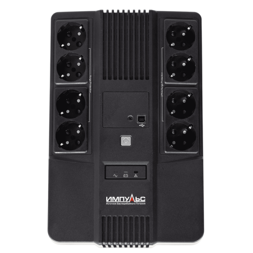 ИБП МАСТЕР 1000, 1000/600 ВА/Вт, LED, USB, RJ11/RJ45, SCHUKOx8/ line-interactive AS brick