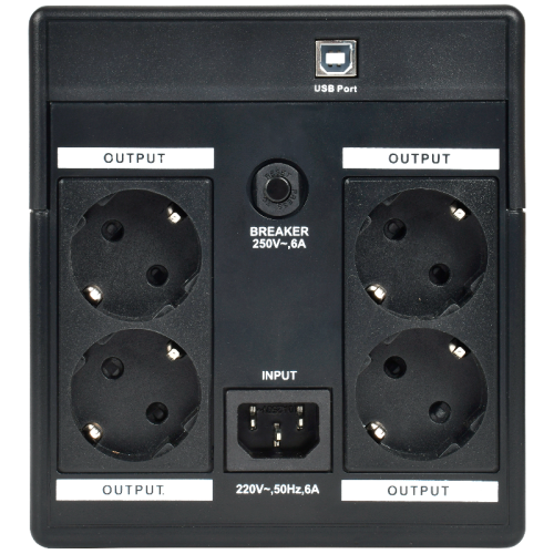 ITK ELECTRA ET ИБП 1кВА/0,6кВт с АКБ 2х7AH USB Schuko
