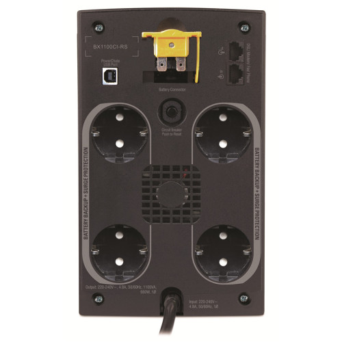 Источник бесперебойного питания/ Back-UPS 1100VA with AVR, Schuko Outlets for Russia, 230V