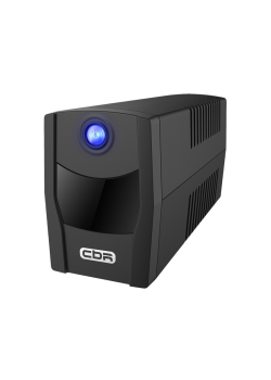 Башенный линейно-интерактивный ИБП/ ИБП CBR [QTM-650T-2F-LCUC] Line Interactive  650VA/360W 7Ah12V 2 x Shuko, HID-USB, RJ45/11