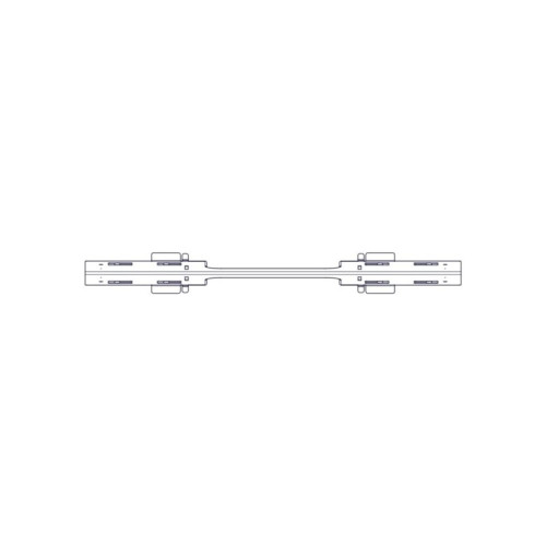 Divider with opening for laying Systeme Electric cables, on the roof of Uniprom Rack cabinets 600mm wide, 2 pcs.
