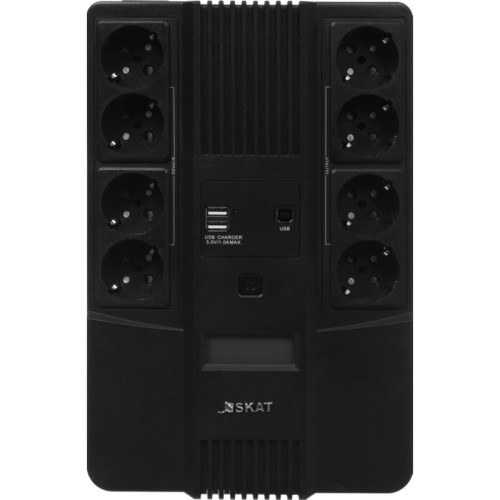 Источник бесперебойного питания Бастион SKAT-UPS 800-AID-IN-1x9-8 480Вт 800ВА черный