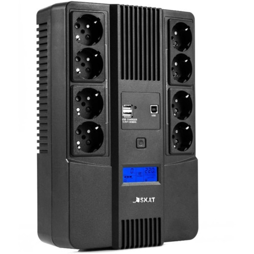 Источник бесперебойного питания Бастион SKAT-UPS 1000-AID-IN-1x9-8 600Вт 1000ВА черный